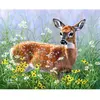 Image de Peinture au numéro : Biche dans la prairie - toile tendue sur châssis FiguredArt-FA10013-Y