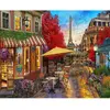 Image de Peinture au numéro : Terrasse à Paris - sans châssis en bois FiguredArt-FA10052