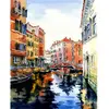 Image de Peinture au numéro : Aquarelle de Venise - toile tendue sur châssis FiguredArt-FA10076-Y