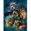 Image de Broderie diamant : Animaux de la Jungle  - toile tendue sur chassis FiguredArt-DP-006-Y