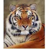 Image de Broderie diamant : Regard de Tigre  - toile tendue sur chassis FiguredArt-DP-166-Y