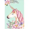 Image de Broderie diamant : Licorne Dessin  - toile tendue sur chassis FiguredArt-DP-549-Y