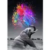 Image de Broderie diamant : Eléphant et Couleurs  - toile tendue sur chassis FiguredArt-DP-112-Y