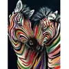 Image de Broderie diamant : Couple de Zèbres  - toile tendue sur chassis FiguredArt-DP-224-Y
