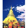 Image de Broderie diamant : Temple de Chiangmai - sans chassis en bois FiguredArt-DP-FA10083