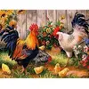 Image de Broderie diamant : La Ferme des Coqs - sans chassis en bois FiguredArt-DP-276