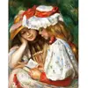 Image de Broderie diamant : Jeunes Filles Lisant - Renoir - sans chassis en bois FiguredArt-DP-FA10117