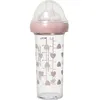 Image de Biberon anti colique coeurs roses X BONTON (210 ml)