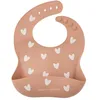 Image de Bavoir en silicone Coeurs Latté