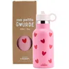 Image de Gourde isotherme Coeurs Rouges (350 ml)