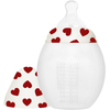 Image de Biberon anti-colique en silicone Full of Love rouge (330 ml)