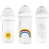 Image de Lot de 3 biberons anti colique gigognes Rainbow Arc-en-ciel (360 ml et 210 ml)