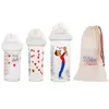 Image de Lot de 3 biberons anti colique gigognes Papa-bébé by Soledad (360 ml et 210 ml)