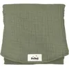 Image de Tapis à langer effet lin vert amande