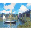 Image de Peinture au numéro : Le Pont d'Argenteuil - Monet - toile tendue sur châssis FiguredArt-FA10114-Y