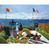 Image de Peinture au numéro : La terrasse à Sainte-Adresse - Monet - toile tendue sur châssis FiguredArt-FA10109-Y