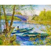 Image de Peinture au numéro : La pêche au Printemps, Pont de Clichy - Van Gogh - sans châssis en bois FiguredArt-FA10119