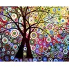 Image de Peinture au numéro : Arbre effet vitrail - toile tendue sur châssis FiguredArt-PN403-Y
