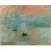 Image de Peinture au numéro : Monet impression soleil levant - toile tendue sur châssis FiguredArt-PN1284-Y