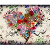 Image de Peinture au numéro : Coeur de fleurs - toile tendue sur châssis FiguredArt-PN2328-Y