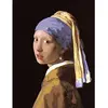 Image de Peinture au numéro : Vermeer la jeune fille à la perle - toile tendue sur châssis FiguredArt-PN1150-Y