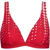 Image de Haut de maillot de bain triangle sans armatures femme Lisca Quito Rouge L 40755LI-rouge