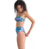 Image de Bas de maillot de bain échancré taille haute femme Lisca Mexico Bleu 42 41756LI-bleu