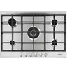 Image de Smeg P272XGH - Table de cuisson au gaz - 5 plaques de cuisson - Niche - largeur : 55.5 cm - profondeur : 47.8 cm - acier inoxydable