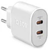 Image de Chargeur secteur rapide Power Delivery 20 W avec deux sorties USB-C- SBS