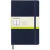 Image de Carnet classique à pages blanches grand format Moleskine Couverture rigide Bleu Saphir
