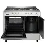 Image de Airlux Alpha AA9PCGIX2 - Cuisinière - pose libre - largeur : 90 cm - profondeur : 60 cm - hauteur : 95 cm - avec système auto-nettoyant - classe B - acier inoxydable