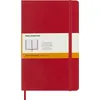 Image de Carnet classique grand format ligné Moleskine Couverture souple Rouge Ecarlat