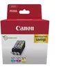 Image de Pack de 3 cartouches d'encre Canon CLI-521 CMY Jaune Magenta et Cyan
