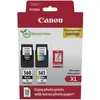 Image de Pack de 2 cartouches Canon PG560XL et CL561XL Noir et couleur + 50 feuilles papier photo 10 x 15 cm