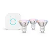 Image de Kit de 3 ampoules connectées Philips Hue E 806 A60 E27 EU Blanc et couleur