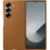 Image de Coque en simili cuir Samsung pour Samsung Galaxy Z Fold 6 Brun