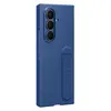 Image de Pack coque en silicone avec support Bleu Nuit et film pour Samsung Galaxy Z Fold 7