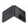 Image de Coque en silicone avec anneau selfie Noir pour Samsung Galaxy Z Flip 7