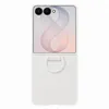 Image de Coque magnétique en silicone avec anneau Crème pour Samsung Galaxy Z Flip 8