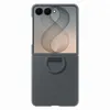 Image de Coque magnétique en silicone avec anneau Noir pour Samsung Galaxy Z Flip 8