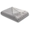 Image de BIEDERLACK Couvre-lit - Plaid 130x170cm Silver Stone gris clair