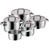 Image de WMF Function 4 Set de casseroles 5 pièces Cromargan argent
