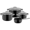 Image de WMF Set de casseroles 4 pièces FUSIONTEC MINERAL PRO Noir noir