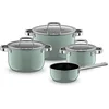 Image de WMF Batterie de cuisine 4 pièces Fusiontec Mineral Pro Eucalyptus Hazel vert clair
