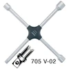 Image de Clé en croix 705v-02 17 x 19 x 22 x 12,5 mm(1/2 po. 4 pans) 1 pièce(s) clé en croix 705v-02 17 x 19 x 22 x 12,5 mm(1/2 po. 4 pans) - hazet