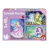 Image de Puzzle 3 x 48 piÃ¨ces : Princesse, fÃ©e et sirÃ¨ne