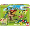 Image de Puzzle 40 pièces avec figurine : Chiens heureux Schmidt-56403
