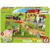 Image de Puzzle 100 pièces avec figurine : Ferme et magasin de la ferme Schmidt-56404