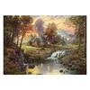 Image de Puzzle 1000 piÃ¨ces - Thomas Kinkade : Chalet au crÃ©puscule