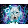 Image de Puzzle 1000 piÃ¨ces : Loup arctique fluo
